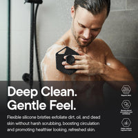 Charcoal Silicone Body Scrubber