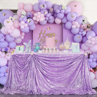 Lilac Sequin Tablecloth