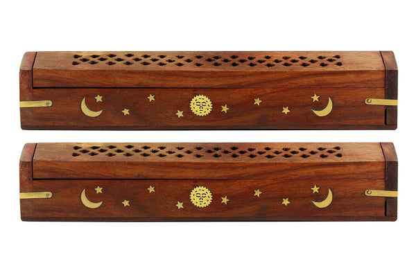 Wood Incense Burners (Set of 2)