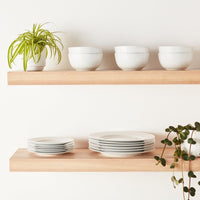 White Porcelain Dinnerware (Set of 18)