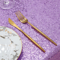 Lilac Sequin Tablecloth