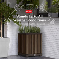 Rosewood Wood-Look Planter