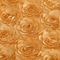 Gold Rosette Satin Tablecloth