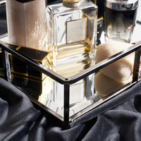 Smoky Black Mirror Tray