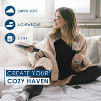 Beige Fleece Blanket