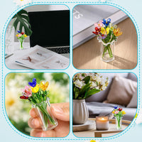 Glass Flower Bouquet Vase (Set of 7)