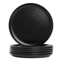 Matte Black Dinner Plates (Set of 6)