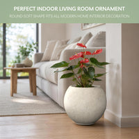 Weathered Concrete Sphere Planter