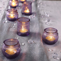 Purple Votive Candle Holders