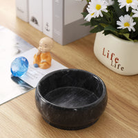 Black Marble Incense Bowl