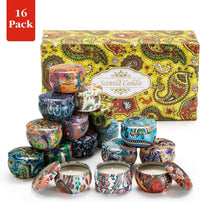Scented Tin Candles (Set of 16)