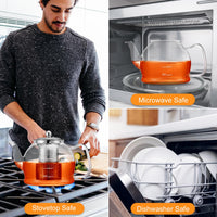 Glass Teapot with Strainer