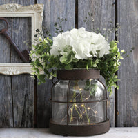 Glass Lantern Vase