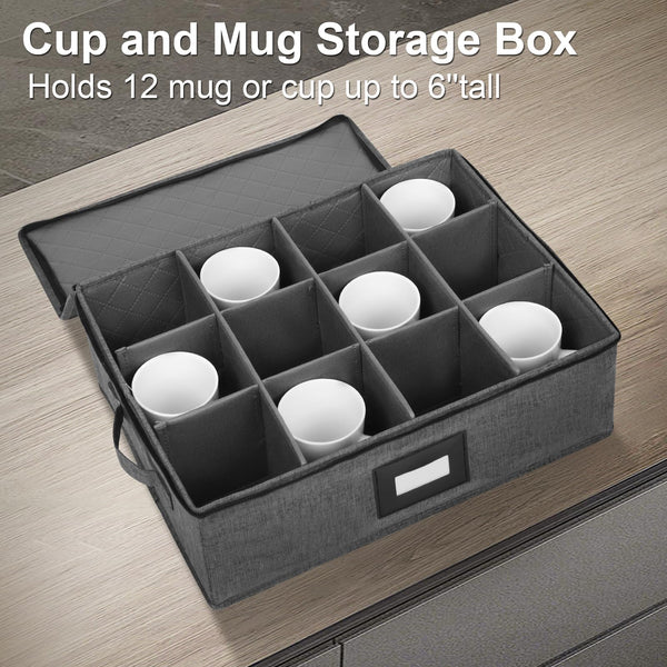 Black Mug Storage Box