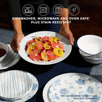 Botanical Glass Lunch Plates (Set of 6)