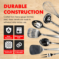 Stainless Kitchen Utensils (2) (Set of 8)