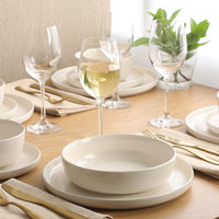 Linen White Dinnerware Set (Set of 16)