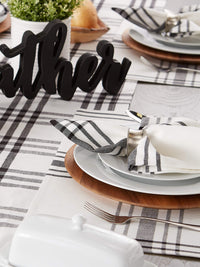 Black Stripe Napkins (Set of 6)