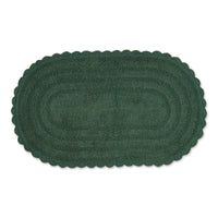 Dark Green Crochet Bath Mat