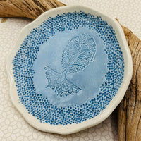 Blue Pottery Hearts Bowl