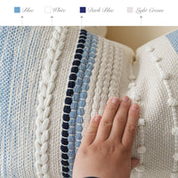 Coastal Blue Lumbar Pillow Cover