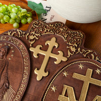 Wooden Virgin Mary Medal