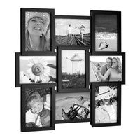 Black 9-Photo Collage Frame