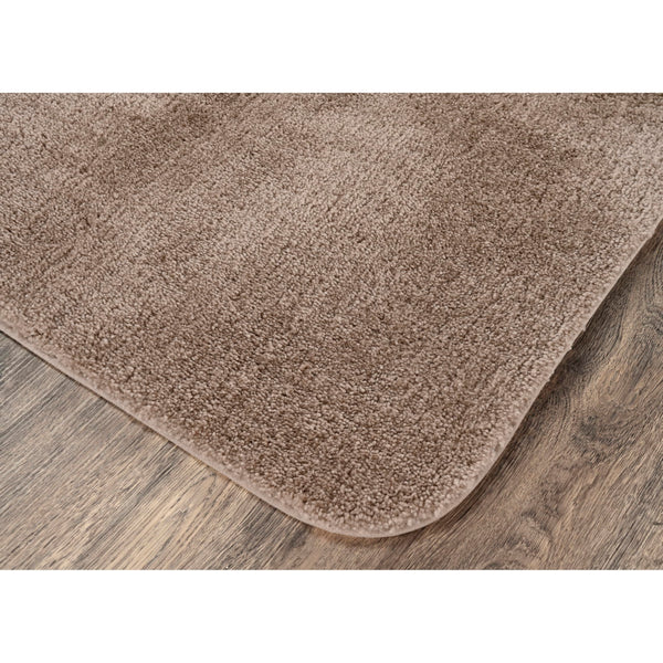 Taupe Plush Bath Rug