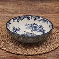 Blue Floral Pasta Bowls (Set of 2)