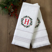 Winter Wreath Hand Towels (Set of 2)