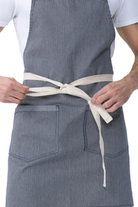 Indigo Blue Stripe Apron