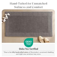 Charcoal Cotton Bath Rug