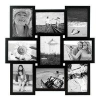 Black 9-Photo Collage Frame