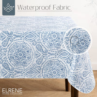 Blue Paisley Tablecloth