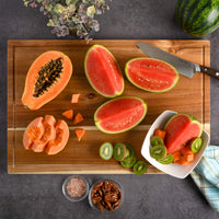 Acacia Carving Board with Groove