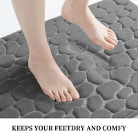Dark Grey Memory Foam Bath Mat