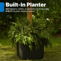 Black Light Pole Planter