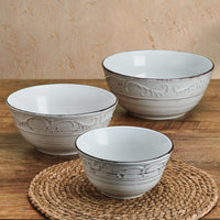 White Serving Bowls (Set of 3)