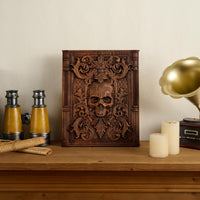Wooden Skull Wall Decor