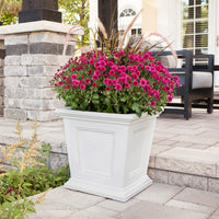 White Self-Watering Planter