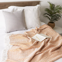 Pumpkin Spice Woven Throw