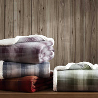 Purple Nordic Plaid Throw