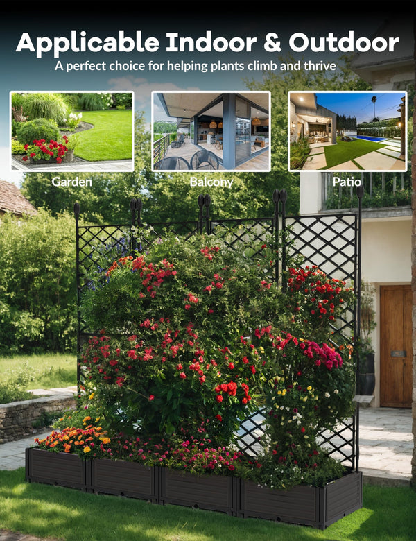Planter Box With Trellis