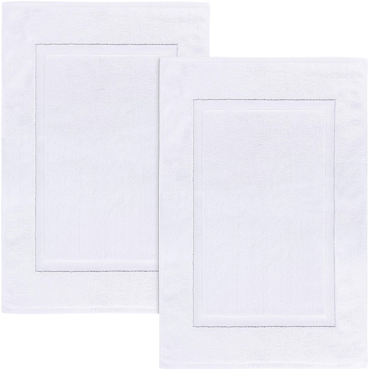 White Cotton Bath Mat (Set of 2)