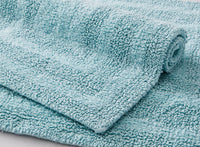 Turquoise Cotton Bath Rugs (Set of 2)