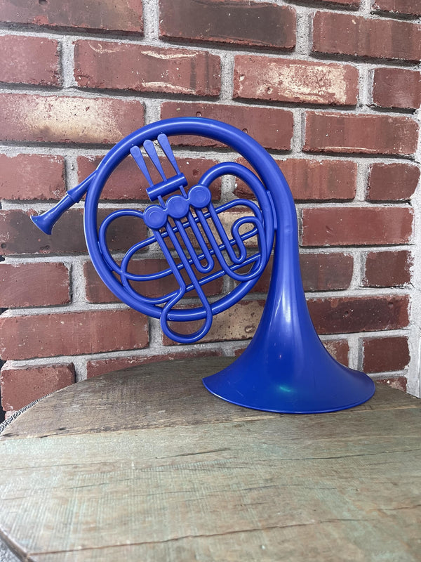 Blue French Horn Wall Art