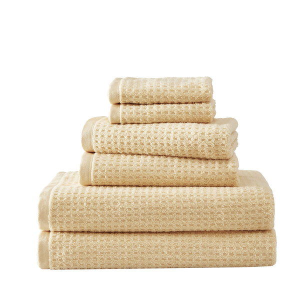 Yellow Cotton Towels (Set of 6)