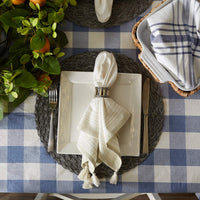 Blue Buffalo Check Tablecloth