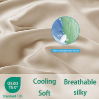 Beige Bamboo Pillowcases (Set of 4)