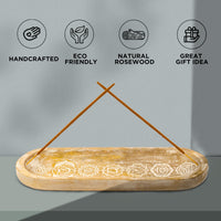 Rosewood Seven Chakra Incense Holder